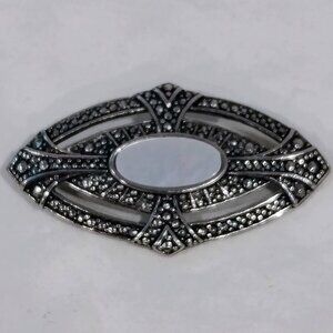 1987 AVON Victorian Elegance Mother of Pearl Pin - Retro Antique Style